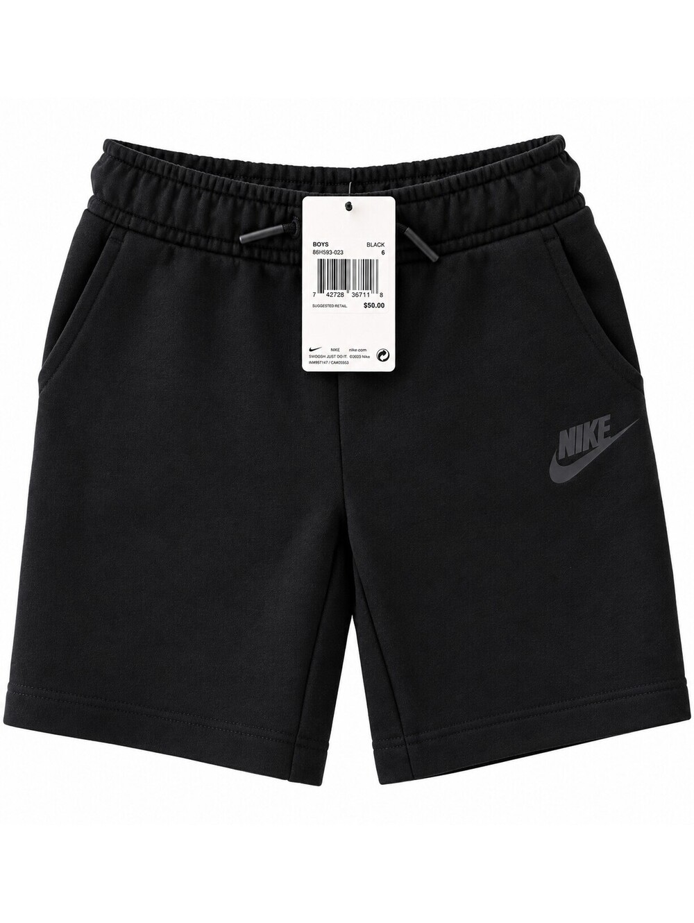 Nike Boys' Black Athletic Shorts Size 5 (4-5 Years )